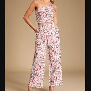 Lulu's Bloom into Spring Floral SET size small NWT - Free shipping